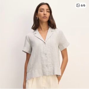 Everlane Notch Linen Shirt XL